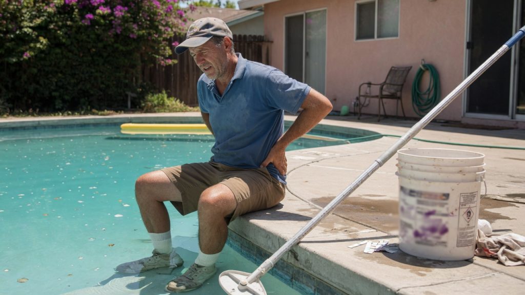 Yes. If you got hurt doing pool service in California, you can usually receive workers' compensation when you are an employee. That includes medical care and a portion of your lost wages, even if the lift, the splash, or the bad step was an accident. Route technicians, repair techs, and a lot of people paid by the pool are covered if the company controls the work. You do not have to prove the company was careless. You do have to report the injury, get medical care, and file the claim on time. A 1099, a route you "bought," or the sentence "you are your own boss" does not automatically end the claim.